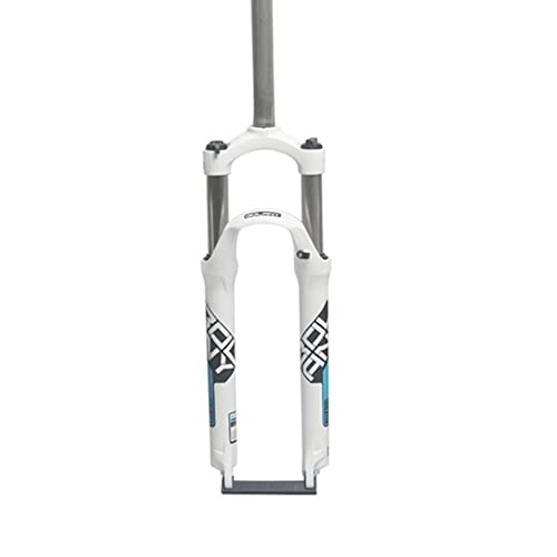 Mountain Bike Fork : Bicycle Fork Mountain Road Bike Front Fork Aluminium Alloy MTB Shock Fork 26 / 27.5 / 29 Inch Cycling Parts Bike Accessories (White, 29)