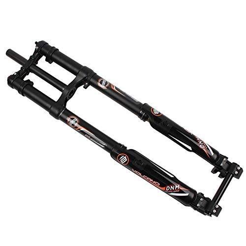 Mountain Bike Fork : Bicycle fork MTB Bicycle Fork Supension Air USD-8 DH Downhill Fork DH FR QR Quick Releas Mountain Bike Fork For Bicycle Accessories bicycle fork mount bracket (Color : Black)