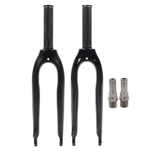 Mountain Bike Fork : Bicycle Front Fork, Carbon Fiber Folding Bike Fork High Strength Mountain Front Fork with Screws for 20in V Brake C Brake(gloosy)