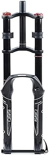 Mountain Bike Fork : Bicycle Front Forks Downhill Fork 26 / 27.5 / 29 Inch MTB Ultralight Mountain Bike Suspension Fork Air Shock 130mm Disc Brake Bicycle Front Fork (Color : OIL THRU AXLE, Size : 29in) ( Color : Air Thru Axl