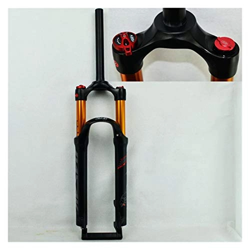 Mountain Bike Fork : Bicycle suspension fork 26 v brake Bicycle Air Fork 26" 27.5" 29inch ER 1-1 / 8“”MTB Mountain Bike Suspension Fork Air Resilience Oil Damping Line Lock For Over (Color : 27.5HL matte black)