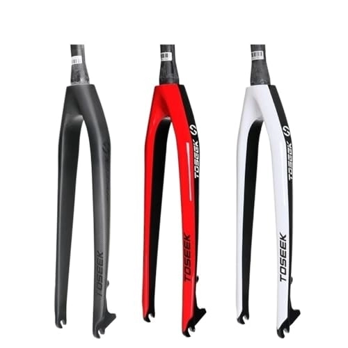 Mountain Bike Fork : Bike Forks Carbon Fibre Mountain Bicycle Front Fork 26er 27.5er 29er Tapered 1-1 / 8-1-1 / 2 Bike Hard Fork Bike MTB Parts Mtb Forks (Color : Red 27.5er)