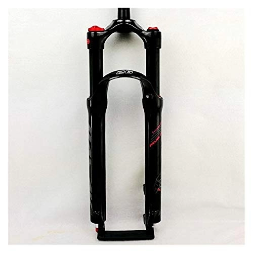 Mountain Bike Fork : Bike forks Mountain bicycle Fork 26in 27.5in 29 inch MTB bikes suspension fork air damping front fork remote and manual control HL RL mtb fork ( Color : 26HL gloss black )