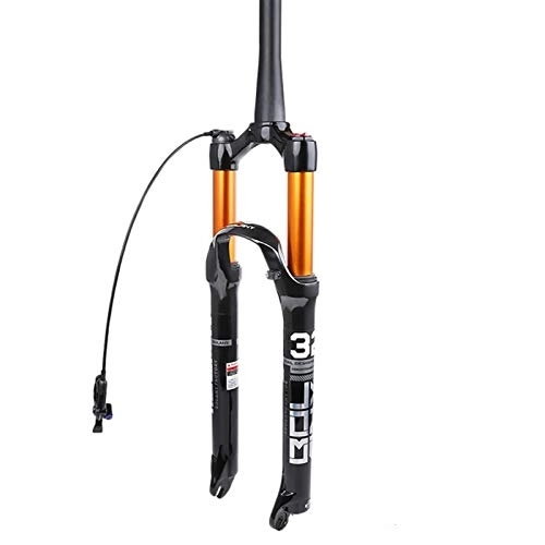 Mountain Bike Fork : Bike forks Mountain bike front fork air fork suspension shock absorption air pressure front fork bicycle accessories mtb fork ( Color : Spinal Line Control , Size : 27.5 inch )