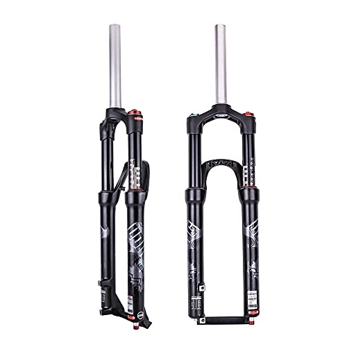 Mountain Bike Fork : Bike Suspension Forks 26 / 27.5 Straight Tube Shoulder Control Quick Release Damping Mountain Bike Front Fork Magnesium Alloy Air Fork Can Lock The Front Fork Tapered Steerer and Straight Steerer Front