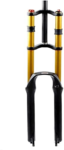 Mountain Bike Fork : Bike Suspension Forks Mountain Bike Downhill Fork 26 27.5 29inch Hydraulic Suspension Fork Rappelling Bicycle Oil Fork With Damping Disc Brake MTB DH / AM / FR 1-1 / 8" 1-1 / 2" QR Travel 135mm