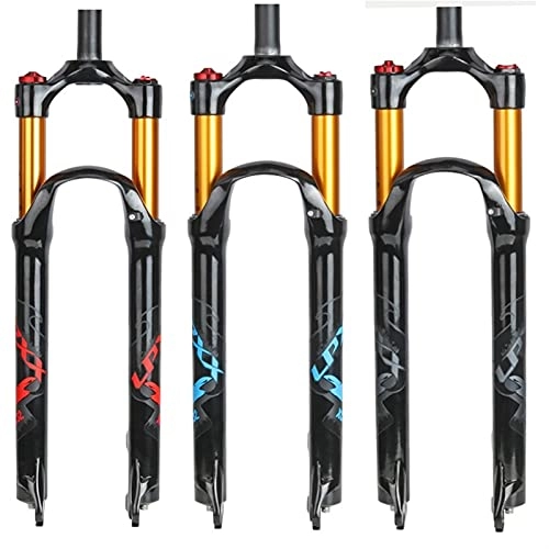 Mountain Bike Fork : Bike Suspension Forks Mountain Bike Wire-controlled Cone 26 27.5 29 Inch Air Pressure Front Fork Magnesium Aluminum Alloy Lightweight Bicycle Air Fork Tapered Steerer and Straight Steerer Front Fork