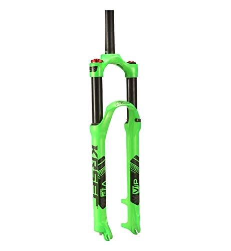 Mountain Bike Fork : BIKERISK MTB Bicycle Suspension Fork 26 27.5 29 inch Mountain Bike Air Fork Manual Locking Disc Brake Stroke 120mm 1-1 / 8", Green, 27.5