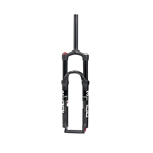 Mountain Bike Fork : Bluetooth earphone Mountain Biycle Front Fork MTB Suspension Air Fork 26 inches 27.5 inches Red inner tube 26 inches for Mountain Road Beach MTB Bikes (Color : Black)