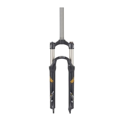 Mountain Bike Fork : BOXKAT Mechanical Locking Bicycle 24 Inches Front Fork Aluminium Alloy Travel 100mm Black QR 9mm Mountain Bike Forks Accessories