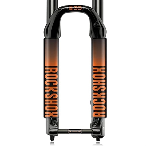 Mountain Bike Fork : BUSEB Bicycle Front Fork Stickers Rockshox XC35 Mountain Bike Front Fork Decals Bike Accessories (Color : Orange)