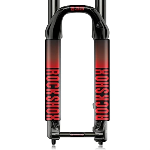 Mountain Bike Fork : BUSEB Bicycle Front Fork Stickers Rockshox XC35 Mountain Bike Front Fork Decals Bike Accessories (Color : Red)