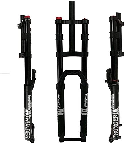 Mountain Bike Fork : BZLLW Bicycle Fork, 27.5" / 29" Bicycle Suspension Fork Air Fork, MTB 1-1 / 8" Straight Steerer 160mm Travel, Manual Locking Bicycle Fork, Absorber Spring Fork (Size : 27.5in)