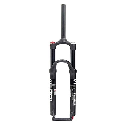 Mountain Bike Fork : BZLLW Bicycle Fork, Bicycle Suspension Fork 26 / 27.5 / 29inch Mountain Cycling 1-1 / 8" Straight Tube Steerer Shoulder Control Disc Brake Travel 100mm, Black (Size : 27.5in)