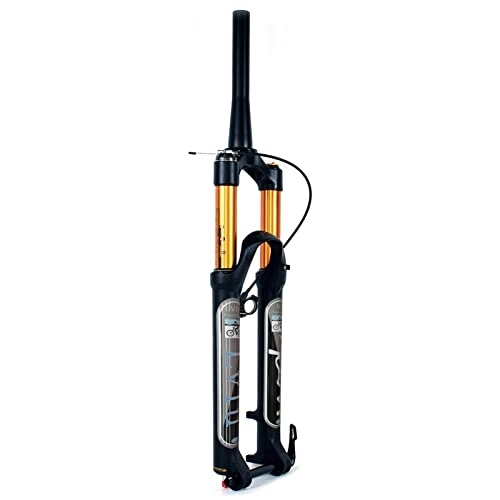 Mountain Bike Fork : CEmeLi 27.5 / 29 Inch Suspension Fork Thru Axle 15x100mm Travel 130mm, Rebound Adjust Ultralight Mountain Bike Suspension Fork Air Shocks (Tapered Remote Lock 29 inch)