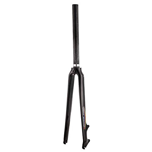 Mountain Bike Fork : CHICTI 700cc Disc Brake Front Fork, Road Bike Carbon Aluminum Hard Fork, Matt Surface Design