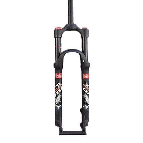 Mountain Bike Fork : CHICTI Suspension Fork, Pneumatic Front Fork Shock Absorber Front Fork, Mountain Bike Fork 26 / 27.5 / 29 Inch Cycling (Color : A, Size : 27.5inch)