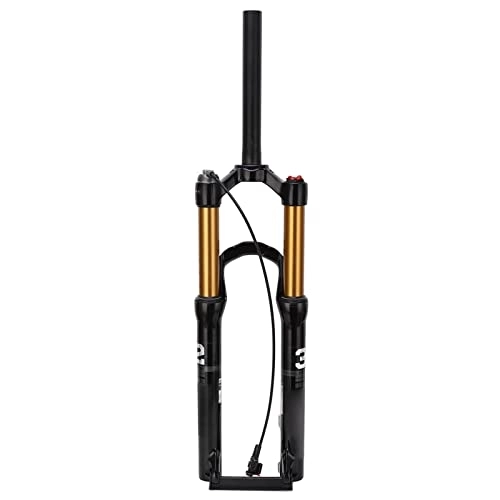 Mountain Bike Fork : Creahappy 24inch Mountain Bike Front Fork, Bike Shock Absorbing Manual Lockout Air Fork Cycling Suspension Fork Straight Steerer Remote Lockout Suspension Fork for Cycling