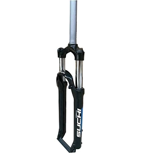 Mountain Bike Fork : Cycling Suspension 26 Inch Mountain Bike Suspension Fork High-Carbon Steel Downhill Fork Straight Tube 1-1 / 8" Disc Brake Stroke 100mm QR MTB Bicycle Forks