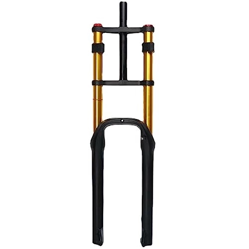 Mountain Bike Fork : Downhill Mountain Bike Air Suspension Front Fork Double Shoulder Inverted Aluminum Alloy Thru-Axle Boost Spacing Fork Fit for Disc Brake 26 Inch Tire, Manual Lockout, 26inch