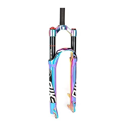 Mountain Bike Fork : Dunki Air Suspension Fork 26 27.5 29inch Travel 100mm Disc Brake 1 1 / 8 Straight Tube QR 9mm Manual / Remote Lockout XC AM Ultralight Mountain Bike Front Forks (Bright Color 27.5" Manual)