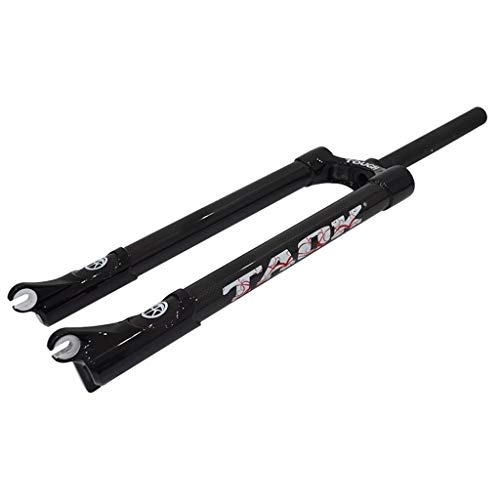 Mountain Bike Fork : Dunki Bicycle Front Fork Carbon Fiber Ultralight 710g Mountain Bike Fork Straight Tube 1-1 / 8" Disc Brake QR 9mm (Black 27.5")