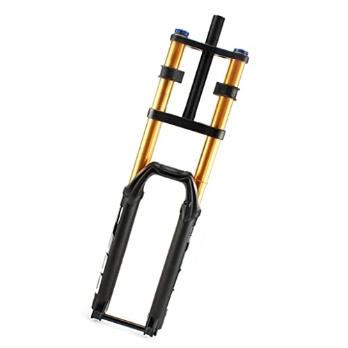 Mountain Bike Fork : Dunki Suspension Fork 27.5 / 29 Inches Bicycle Forks 28.6mm Straight Tube Mountain Bike AIR Front Fork Rebound Adjust Travel 150mm Thru-axle 110x15mm Manual Locking (Black+gold 29")