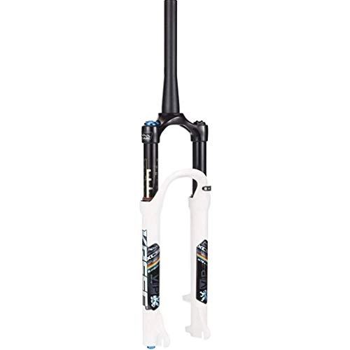 Mountain Bike Fork : DZGN Mountain bike front fork MTB air suspension fork 26 27.5 29 inches, White, 27.5inch