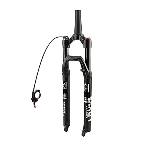Mountain Bike Fork : EMISOO Air Mountain Bike Suspension Fork 27.5 29 Inch Rebound Adjustment Travel 100mm QR 9mm Disc Brake Straight / Tapered Tube 1-1 / 8" / 1-1 / 2" Aluminum Alloy Air Mountain Bicycle Fork