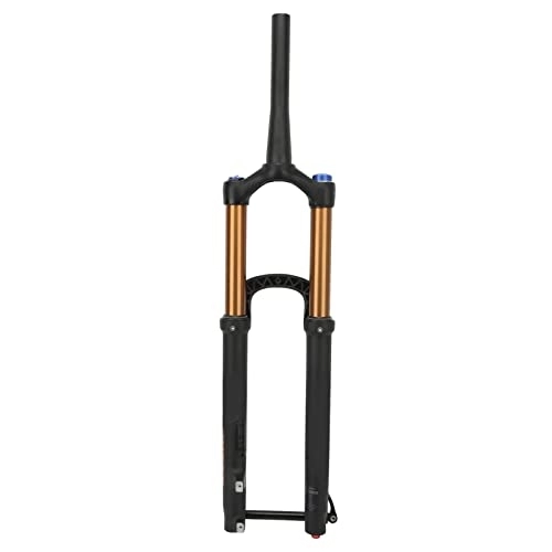 Mountain Bike Fork : FOLOSAFENAR 27.5 Inch Bicycle Front Fork, 27.5 Inch Mountain Bike Suspension Fork Tapered Steerer Manual Lockout Silent Ride High Strength for Outdoor Cycling