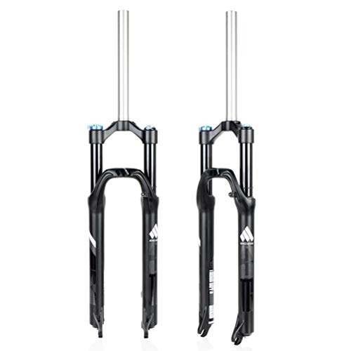 Mountain Bike Fork : GAOTTINGSD Mountain Bicycle Fork MTB Ultralight Shoulder Control Aluminum Alloy 26 27.5 29 Inch Mountain Bike Air Fork Suspension (Colour: D, Size: 27.5 Inch)