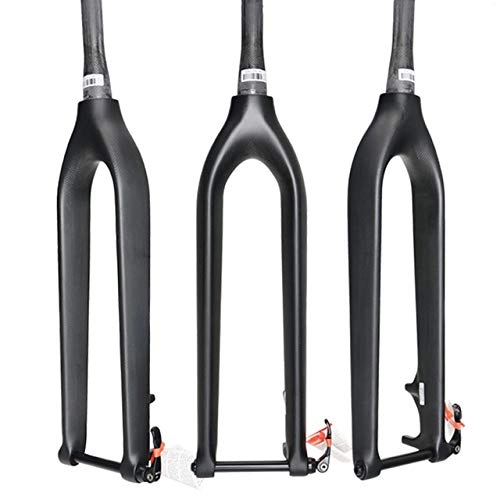 Mountain Bike Fork : GHMOZ Outdoor sport MTB Carbon Fork 29er Downhill DH Bicycle Fork Bicicletas Rigid Mountain Bike Front Fork Fibre rock shox Tapered Thru Axle 15mm (Color : 29er glossy UD)