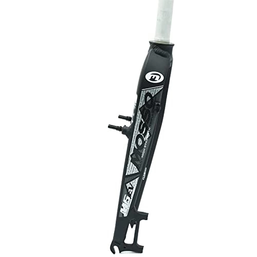 Mountain Bike Fork : GUDLAK M5EV Mountain Bike fork is suitable for 26 / 27.5er road / MTB Bicycle fork v brake fork matte Cycling Accessories (Color : M5EV black gray)