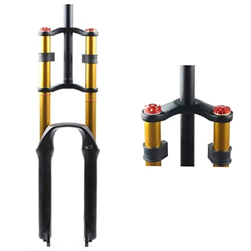 Mountain Bike Fork : GYPING Mountain Bike Suspension air for，Double Shoulder DH Front Fork Disc Brakes Downhill Front Fork With Adjustable damping, A-27.5inch