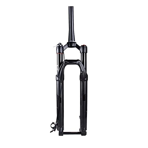 Mountain Bike Fork : GYWLY 27.5 / 29in MTB Bicycle Air Supension Front Fork With Rebound Adjust MTB Suspension Forks Travel 100mm 1-1 / 8" Thru Axle 15mm100 / 110mm Hand / Line Control (Color : RL, Size : 27.5in)
