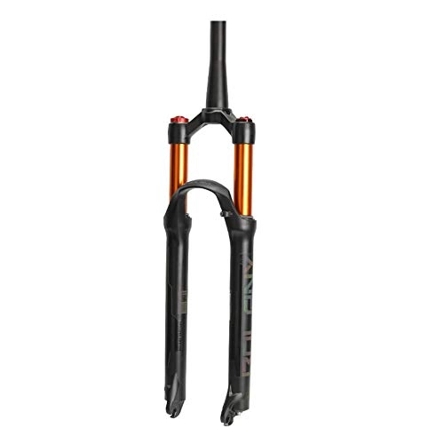 Mountain Bike Fork : HARUONE Mountain Bike Bicycle Suspension Forks, 26 / 27.5 / 29 Inch Tapered Steerer And Straight Steerer Air Fork, Travel 100MM, tapered shoulder, 27.5