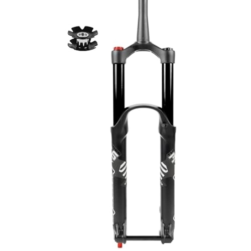 Mountain Bike Fork : HerfsT Bike Suspension Forks 27.5 / 29 Inch MTB Air Suspension Fork Rebound Adjust Mountain Bike Front Forks Tapered Tube 39.8mm Travel 160mm 180mm Thru Axle 15 * 110mm XC AM Bicycle