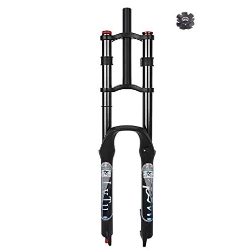 Mountain Bike Fork : HerfsT MTB Bike Front Fork 26 27.5 29 Inch, DH Air Suspension Shock Absorber Straight Tube Ultralight Rebound Adjust with Manual Lockout