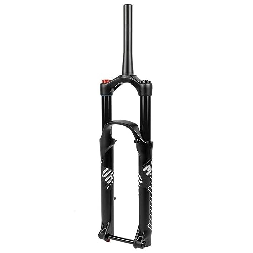 Mountain Bike Fork : HIMALO 27.5 29 Inch Mountain Bike Suspension Fork Travel 140mm MTB Air Fork Boost 110x15mm Thru Axle 1-1 / 2 Tapered Fork Rebound Adjustmable Manual Lockout (Color : Black, Size : 29'')