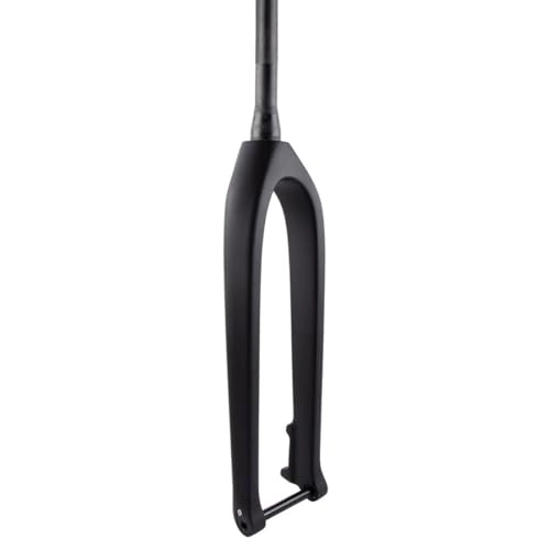 Mountain Bike Fork : HIMALO Carbon MTB Rigid Fork 27.5 29 Mountain Bike Fork 1-1 / 2'' Tapered Steerer Tube Threadless Thru Axle 15x110mm Boost Fork Disc Brake (Color : Matte Black, Size : 29'')