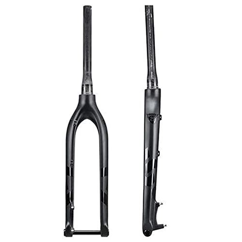 Mountain Bike Fork : HJXX 27.5 29 inch Bike front fork, Bicycle suspension fork, Carbon fork rigid Bicycle MTB carbon rigid fork, Axle thru 15X100mm