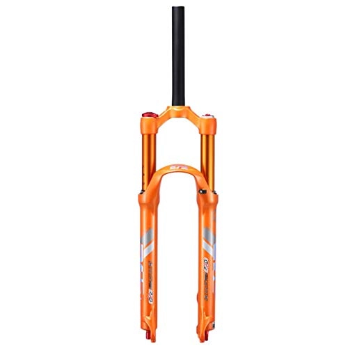 Mountain Bike Fork : HWL MTB Suspension Forks 26 Inch, Double Chamber Shoulder Control Bike Gas Fork 1-1 / 8" Damping Adjustment Unisex's Travel 120mm (Color : B, Size : 26 inch)