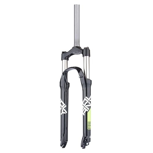 Mountain Bike Fork : JAYWIS 24" Bicycle Fork, Suspension Fork, Mountain Bike Shock Fork, Quick Release Dropout Shoulder Control, Straight Tube, 24inch, Green