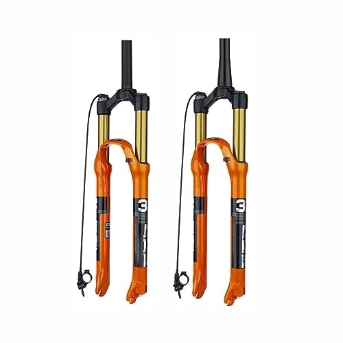 Mountain Bike Fork : JAYWIS Bicycle Fork, Suspension Front Fork, Mountain Bike Air Shock Fork, 26 / 27.5 / 29 Inch Remote Control, Straight Tube / Taper Tube, Straight26