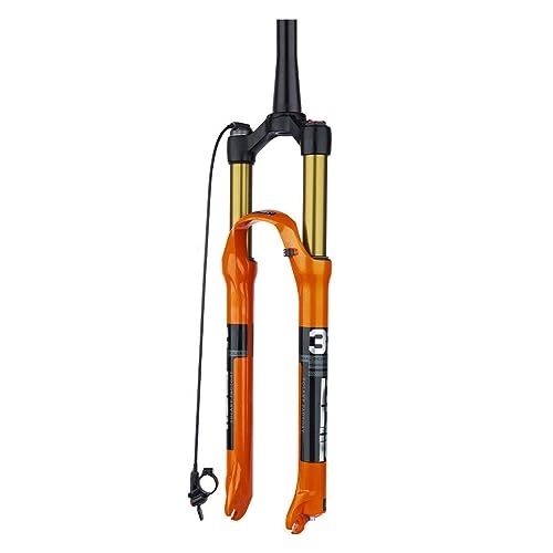 Mountain Bike Fork : JAYWIS Mountain Bike Suspension Fork, Bicycle Air Shock Fork, 26 / 27.5 / 29 Inch Remote Control, Tapered Tube, 26inch