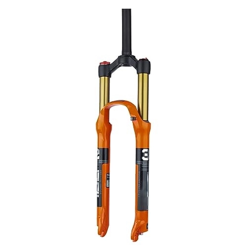 Mountain Bike Fork : JAYWIS Mountain Bike Suspension Fork, Bicycle Air Suspension Fork, 26 / 27.5 / 29 Inch Shoulder Control, Straight Tube, 29inch