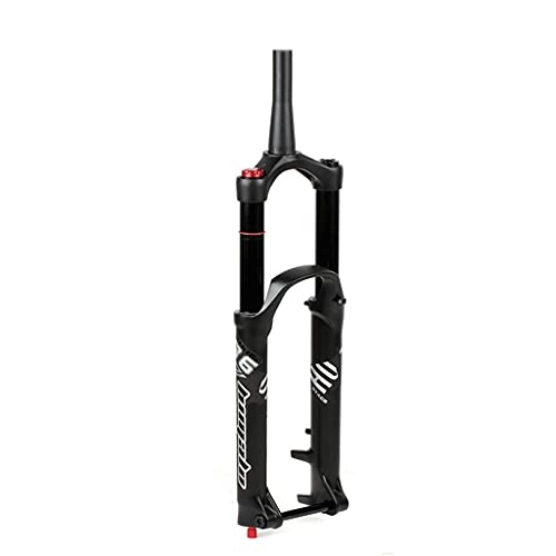 Mountain Bike Fork : Jejy Travel 180mm MTB 27.5 / 29 Inch Air Forks Thru Axle 15x110mm, Magnesium Alloy Tapered Steerer 1-1 / 8" Mountain Bicycle Suspension Fork Outdoor (Color : Black, Size : 27.5)