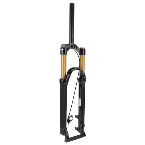 Mountain Bike Fork : Jopwkuin 26 Inch Bicycle Front Fork, Tapered Steerer, Remote Lockout, Quiet Ride, Beautiful Mountain Bike Suspension Fork for Outdoor Cycling