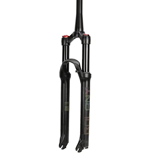 Mountain Bike Fork : KANGXYSQ 26 Inch Mountain Bike Front Suspension Fork MTB Air Fork Rebound Adjustment Travel 120mm Straight / Tapered Tube Manual / Remote Locking (Color : Tapered tube, Size : Remote)