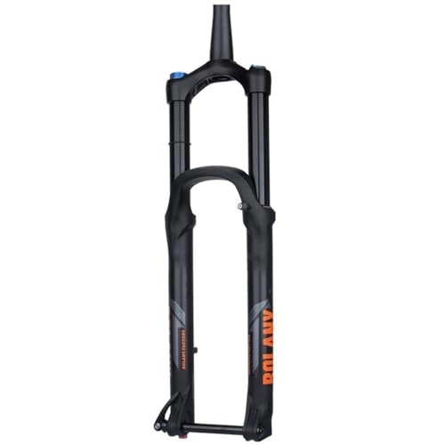 Mountain Bike Fork : KANGXYSQ 27.5 / 29in Mountain Bike Air Suspension Inverted Downhill Fork Thru Axle Boost 15x110mm Travel 155mm Air Suspension Fork (Color : Black tube, Size : 27.5 inch)